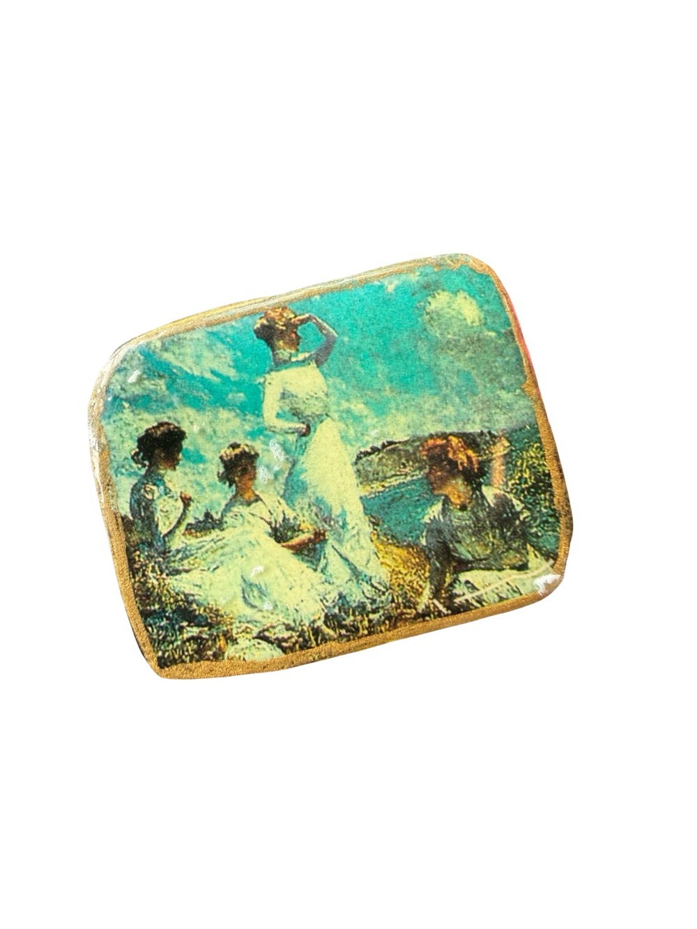 Handmade Pin Brooch of the 1909 painting "Summer" by Frank Weston Benson